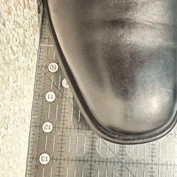 Gucci Men Size 8D Black Leather Side Elastic Pull On Square Toe Ankle Boot - Picture 12 of 12